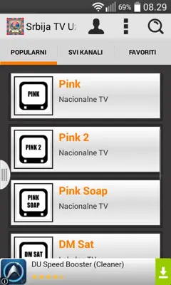 Srbija TV Uzivo android App screenshot 0